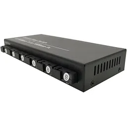 Ethernet to Fiber Optic Media Coverter, 10/100MX6 Fiber Port 2 UTP RJ45 Fast Erhetnet Ports Fiber Optical Switch with 5V 2A Power Supply-picture-24