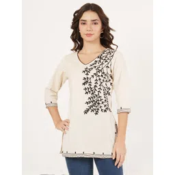 ethic glance Pure Cotton Embroidered Kashmiri Short Kurta-picture-10