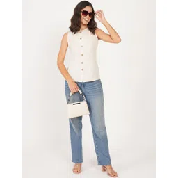 Ethic Glance Women Embellished Cotton Shirt Style Top-picture-31