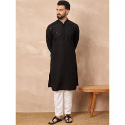 Ethnic Bay Men Embroidered Kurta-picture-32