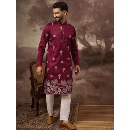 Ethnic Bay Men Embroidered Sequinned Kurta-picture-37