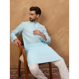 Ethnic Bay Men Embroidered Thread Work Kurta-picture-22