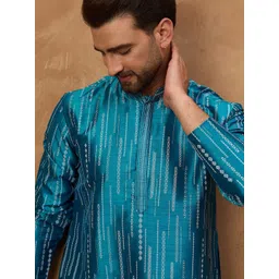 Ethnic Bay Men Geometric Printed Kurta image 4