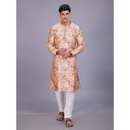 Ethnic India Men Floral Printed Festive Straight Kurta-picture-38