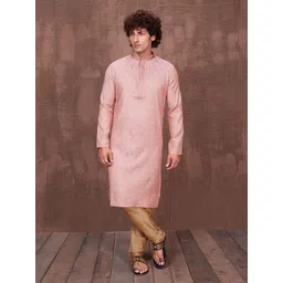 Ethnic India Men Paisley Woven Design Kurta-picture-24