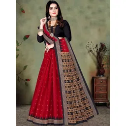 ETHNIC ODISHA HANDLOOM Ethnic Motifs Print Pure Cotton Sambalpuri Saree-picture-27