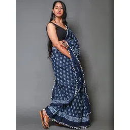 ETHNIC ODISHA HANDLOOM Ethnic Motifs Printed Pure Cotton Sambalpuri Saree-picture-20