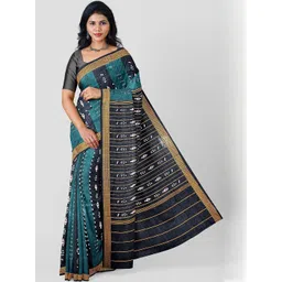 ETHNIC ODISHA HANDLOOM Ethnic Motifs Pure Cotton Sambalpuri Saree-picture-21