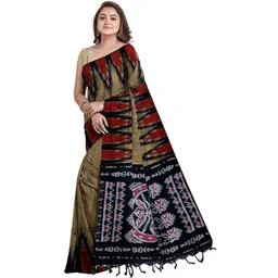 ETHNIC ODISHA HANDLOOM Ethnic Motifs Pure Cotton Sambalpuri Saree-picture-15