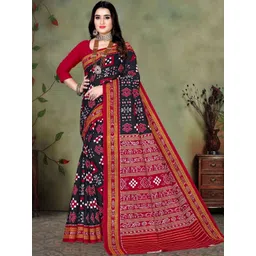 ETHNIC ODISHA HANDLOOM Ethnic Motifs Woven Design Pure Cotton Sambalpuri Saree-picture-21