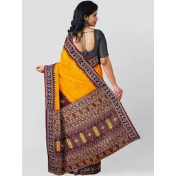 ETHNIC ODISHA HANDLOOM Women Ethnic Motifs Printed Pure Cotton Sambalpuri Saree image 2