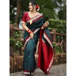ETHNIC ODISHA HANDLOOM Women Woven Design Zari Art Silk Handloom Sambalpuri Saree-picture-24