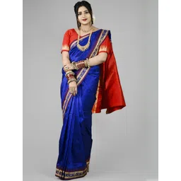 ETHNIC ODISHA HANDLOOM Woven Design Zari Art Silk Handloom Sambalpuri Saree-picture-12