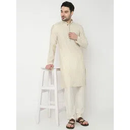 Ethnicity Floral Printed Mandarin Collar Straight Kurta-picture-11