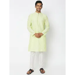 Ethnicity Geometric Embroidered Sequinned Straight Kurta-picture-15