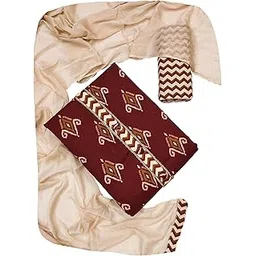 ethnicjunction Women's Cotton Blend Printed Unstitched Salwar Suit Dress Material with Dupatta-picture-45