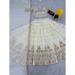 ethnicset Embroidered Semi Stitched Lehenga Choli-picture-28