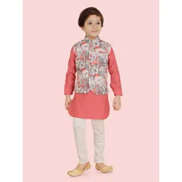 Ethniks Neu-Ron Boys Cotton Printed Sequenced Kurta Set-picture-22