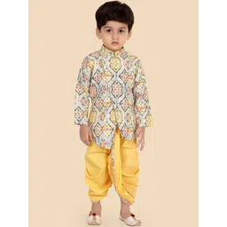 Ethniks Neu-Ron Boys Printed Angrakha Kurta with Dhoti Pants-picture-31