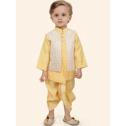 Ethniks Neu-Ron Boys Printed Regular Kurta with Dhoti Pants-picture-27