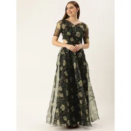 Ethnovog Floral Print Maxi Dress-picture-38