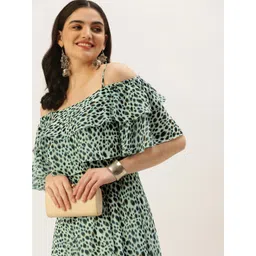 Ethnovog Ready To Wear Cream Georgette Digital Printed Gown-picture-40