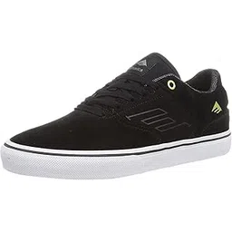 Emerica men's The Low Vulc Skate Shoe, Black/Gold/White, 10-image-35