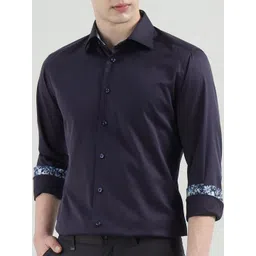 Eton Men Spread Collar Solid Cotton Formal Shirt-picture-39