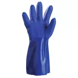 ETS Hand Pro Chemical Hand Gloves Polyvinyl Chloride Blue Size L, ‎PVC 12 (Pack of 4 Pair)-picture-10