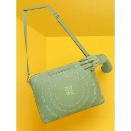 EUME Unisex Green Printed Messenger Bag-picture-22