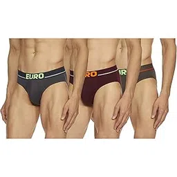 euro Men's Cotton Modern Standard Solid Brief-picture-44