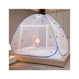 Evafly Mosquito Net for Double Bed  King Size Foldable Machardani -Blue-picture-18