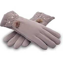 evanden Luxurious Women's Cold-Weather Gloves Touch Screen (Free Size)-picture-44