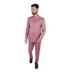 evauke Men jodpuri bandhgala Solid Suit-picture-27