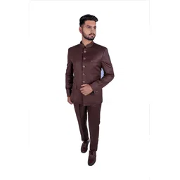 evauke Men jodpuri bandhgala Solid Suit-picture-32