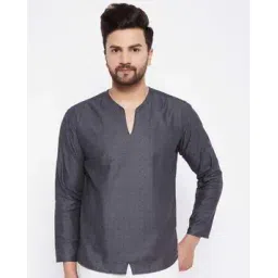 even Geometric Woven Short Kurta-picture-18