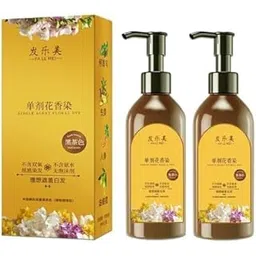 evercozy Japanese Hair Dye Shampoo for Women & Men All Hair Types Natural & Long-Lasting Color Ammonia-Free Paraben-Free Plant-Based Hair Dye Home Hair Color Solution (Pack of 2, 300ml)-picture-46