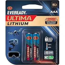 EVEREADY Ultima Lithium AAA Batteries – Pack of 2, 15X Longest Lasting, Anti-Leak Technology, Lightweight for High Performance Devices-picture-26