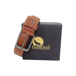 Everestwolf Men Textured Leather Formal Belt-picture-13