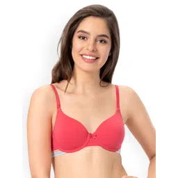 every de by amante Solid Padded Wired Sassy Stripes T-Shirt Bra - EB011-picture-33