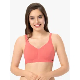 Every De by Amante Sunkist Coral Non Padded Non Wired Full Coverage Bra-image-27