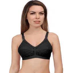 Eve's Beauty Floral Self Design Full Coverage Cotton Minimizer Bra Side Shaper-picture-20