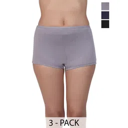 Eve's Beauty Women Pack Of 3 High-Rise Assorted Briefs Premium_new1_asst-picture-30