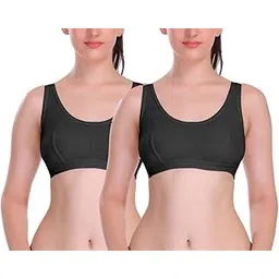 eve's beauty Women's Wire Free Sports Bra-Pack of 2-picture-20