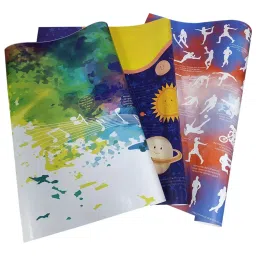 eVincE - thoughtful PRESENTations MIX3X2SIX11 3 assorted roll of Green Music Solar System Red Blue Sport Pattern with fun Facts Kids Adults birthday gifts Rakhi Diwali Christmas Gift Wrapping Paper (Pack of 6 Piece)-picture-11