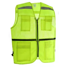 Evion Medium Size Green Reflective Safety Jacket, ES-036-image-11