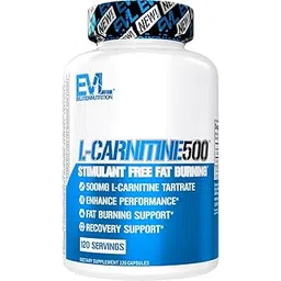 Evlution Nutrition Carnitine500 500 mg of Pure L-Carnitine in Each Serving (120 Serving, Capsule)-picture-26