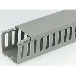 EVNCOM Casing for Industrial Tube Wire Insulation Tube Casing PVC 2 Inch 1 Meter Length Wire Duct Cable Management Channel White PVC Slotted Design-picture-22