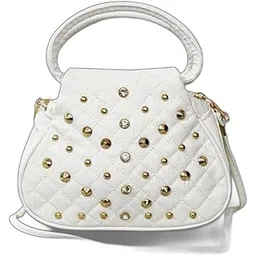 evolic White Sling Bag Designer White Women Sling Bag (EVO1-White Sling bag)-picture-49