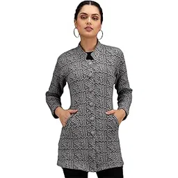 ewools Women's Wool Blend Banded Collar Cardigans-picture-17